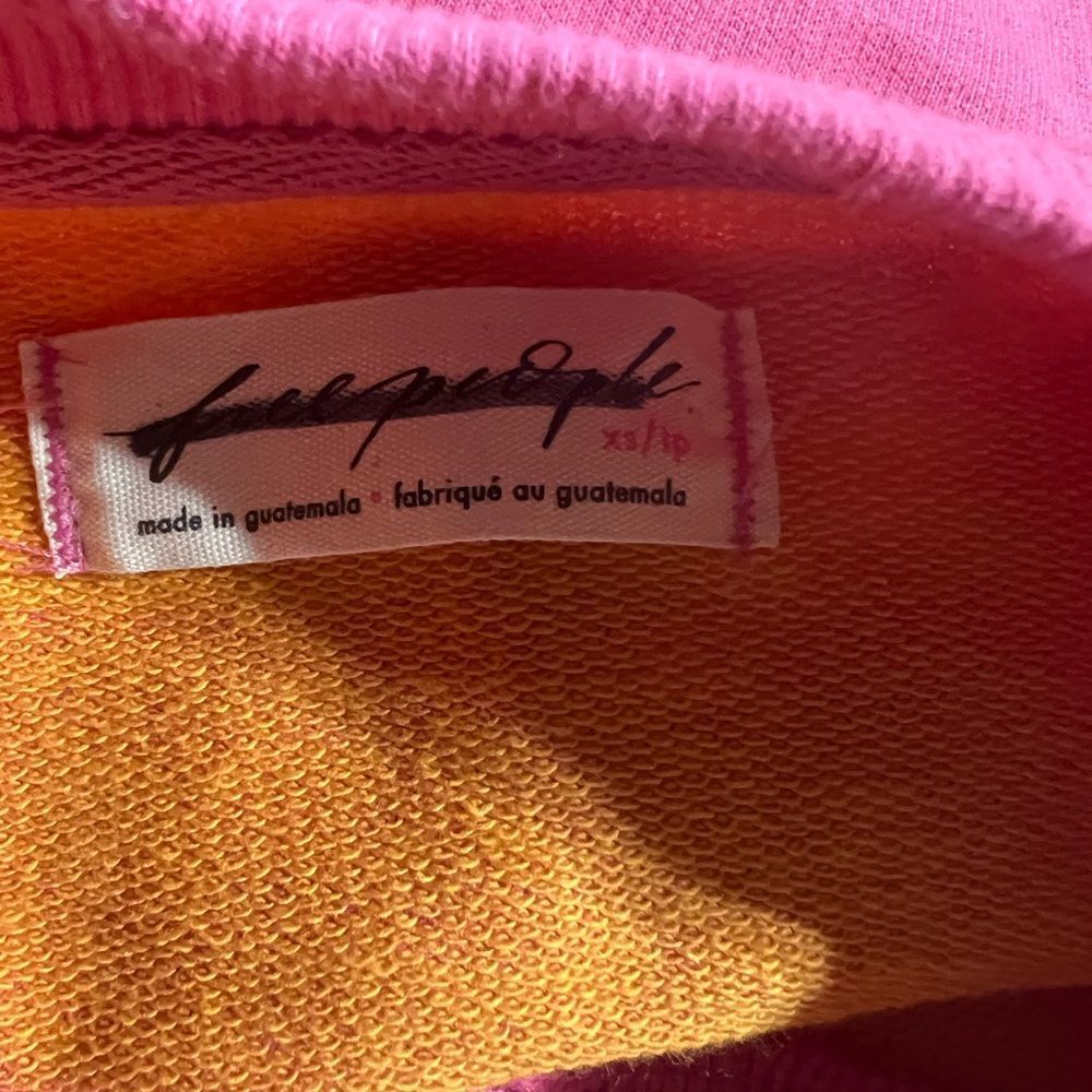 Free People We the Free Classic Striped Cardigan in Orange Combo NWOT - Picture 7 of 9
